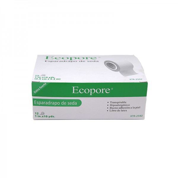 Nastro adesivo in seta Ecopore Unidix 2,5 x 10 m (scatola da 12 unità) Nastro adesivo in seta Ecopore Unidix 2,5 x 10 m (scatola da 12 unità)